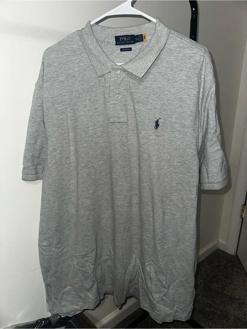 Polo by Ralph Lauren Men’s Classic Fit Grey Polo Shirt NWOT